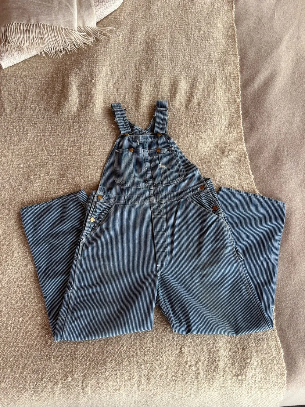 Vintage Lee Engineer Striped Bibs